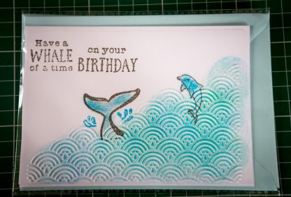 Birthday card - Whale of a time