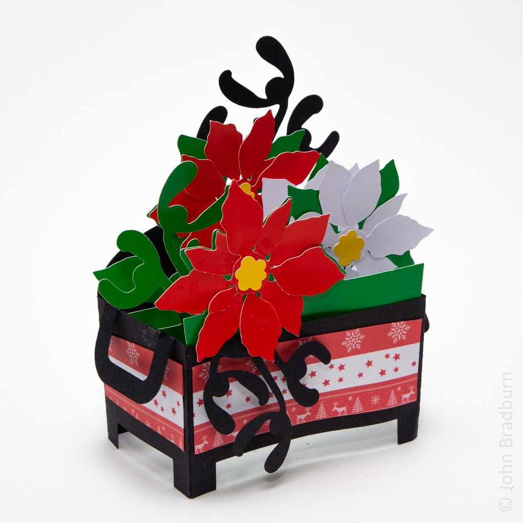 Poinsettia 3D Christmas Card